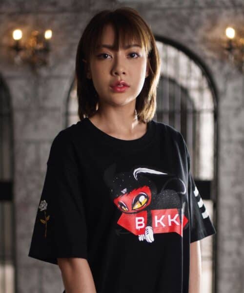 Alternative view of Oct29 x BIKK “Box Logo” Oversized Tee