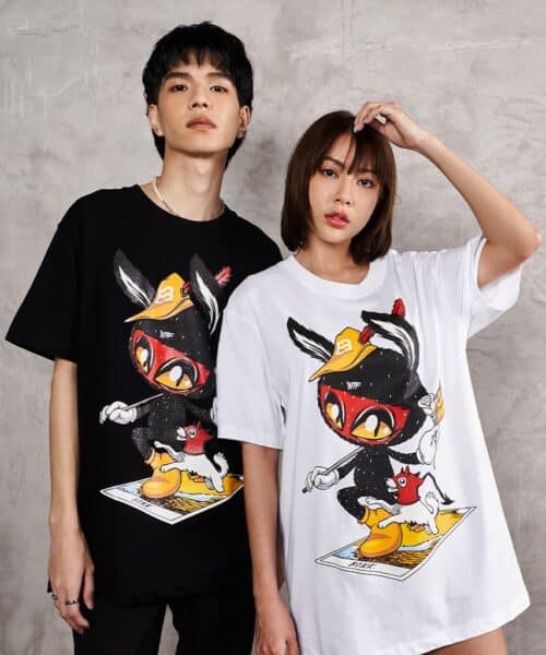 Alternative view of Oct29 x BIKK “Card” Oversized Tee